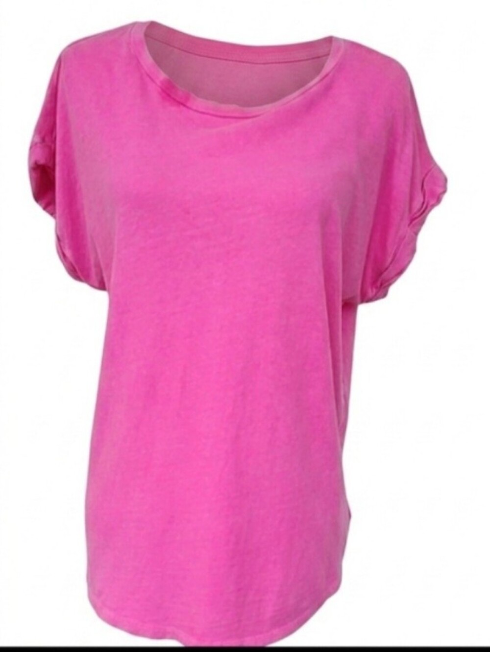 GAP Bright Pink Casual Top, Rolled Sleeves!!